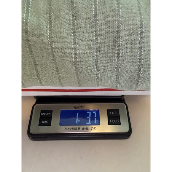 Soft Surroundings Linen Pants PM Coastal Grandma Resort Metallic Thread - Picture 11 of 11